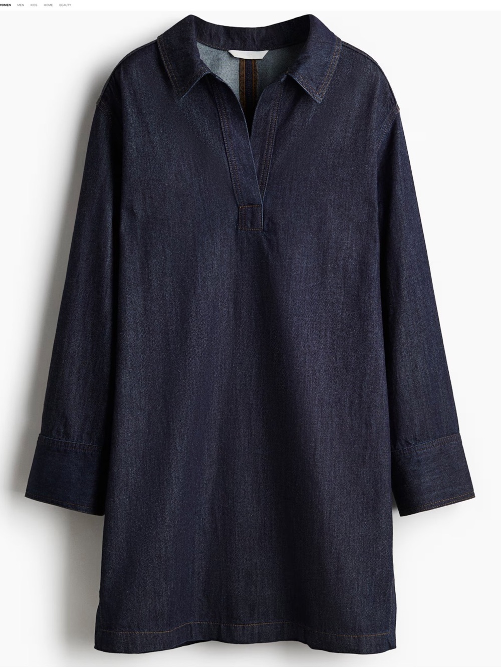 Denim H&M Shirt Style Dress